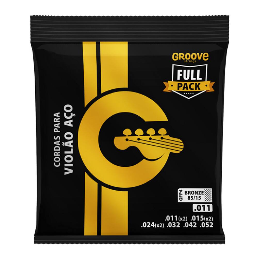 Encordoamento Violao Groove Gfp4 Full Pack 0.011 - ( I - 2 / 24 )