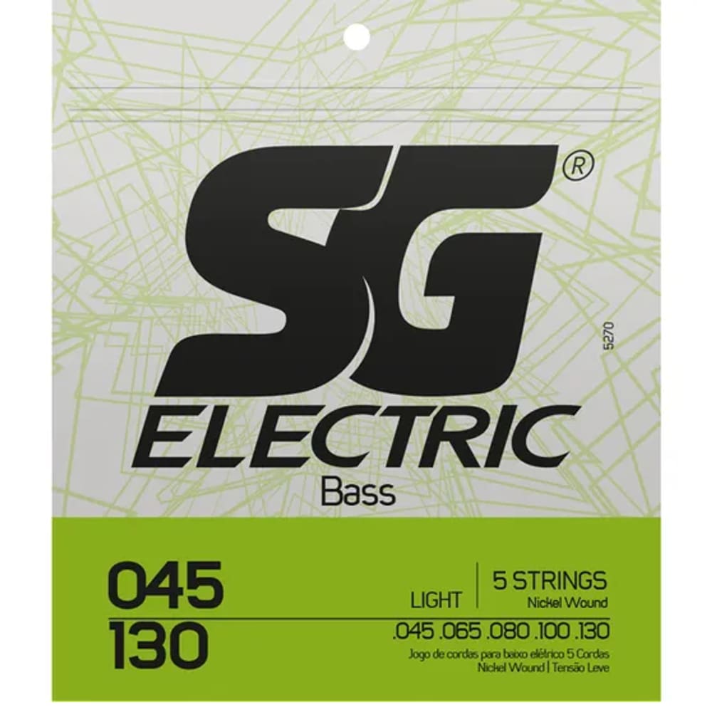 Encordoamento Contrabaixo .045 5 Cordas NICKEL SG