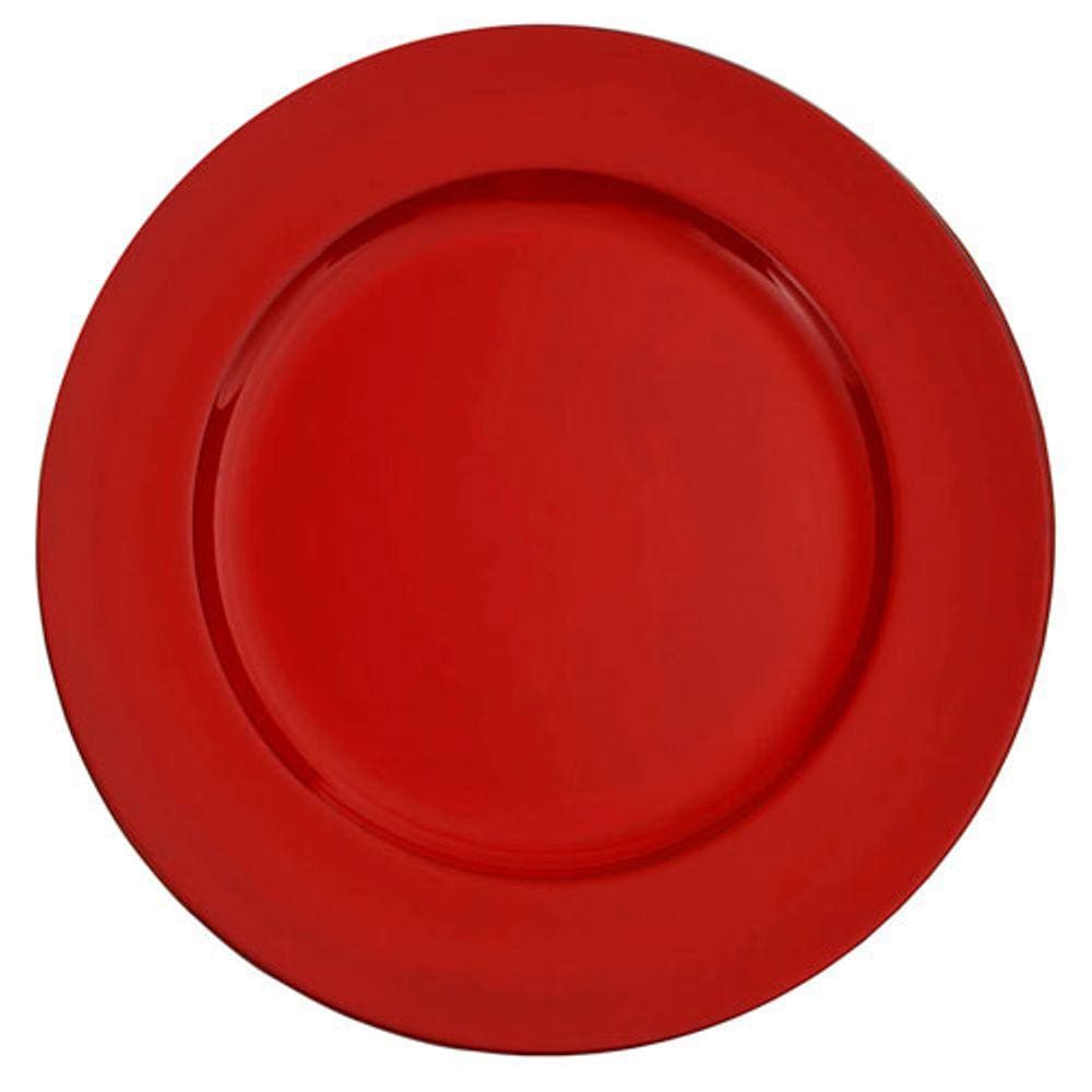 Sousplat Milan Vermelho - 33cm - 1086