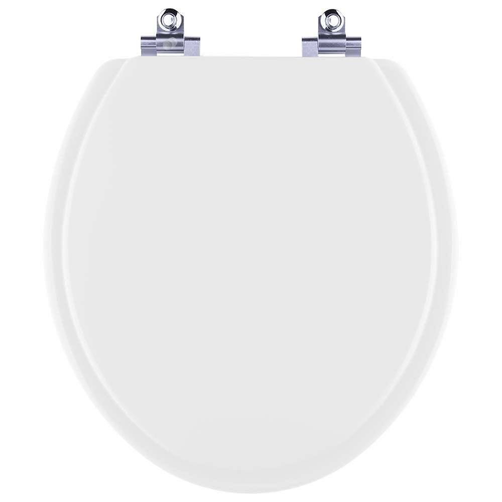 Assento Sanitário Laqueado Soft Close Atlantis Branco para vaso Belize