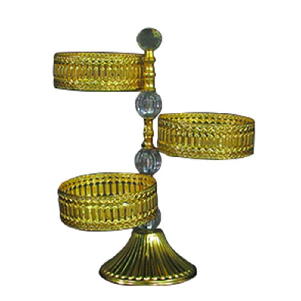 Doceira Turca de 3 andares em Metal Dourado - 28906