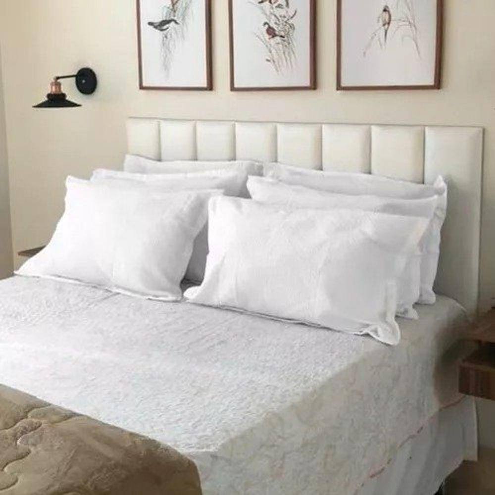 Kit 8 Placas Estofadas Cabeceira Cama Queen 20x60cm