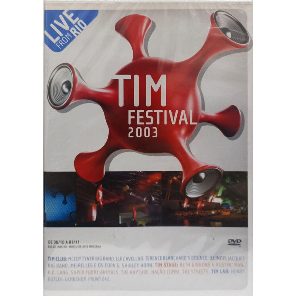 DVD Tim Festival 2003 (Front 242, Lambchap , K.d Lang