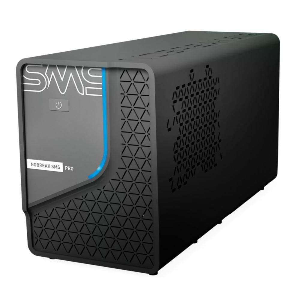 No-Break 700VA SMS Pro - Entrada e Saída Bivolt - 6 Tomadas - Gerenciamento via Wi-Fi - Preto