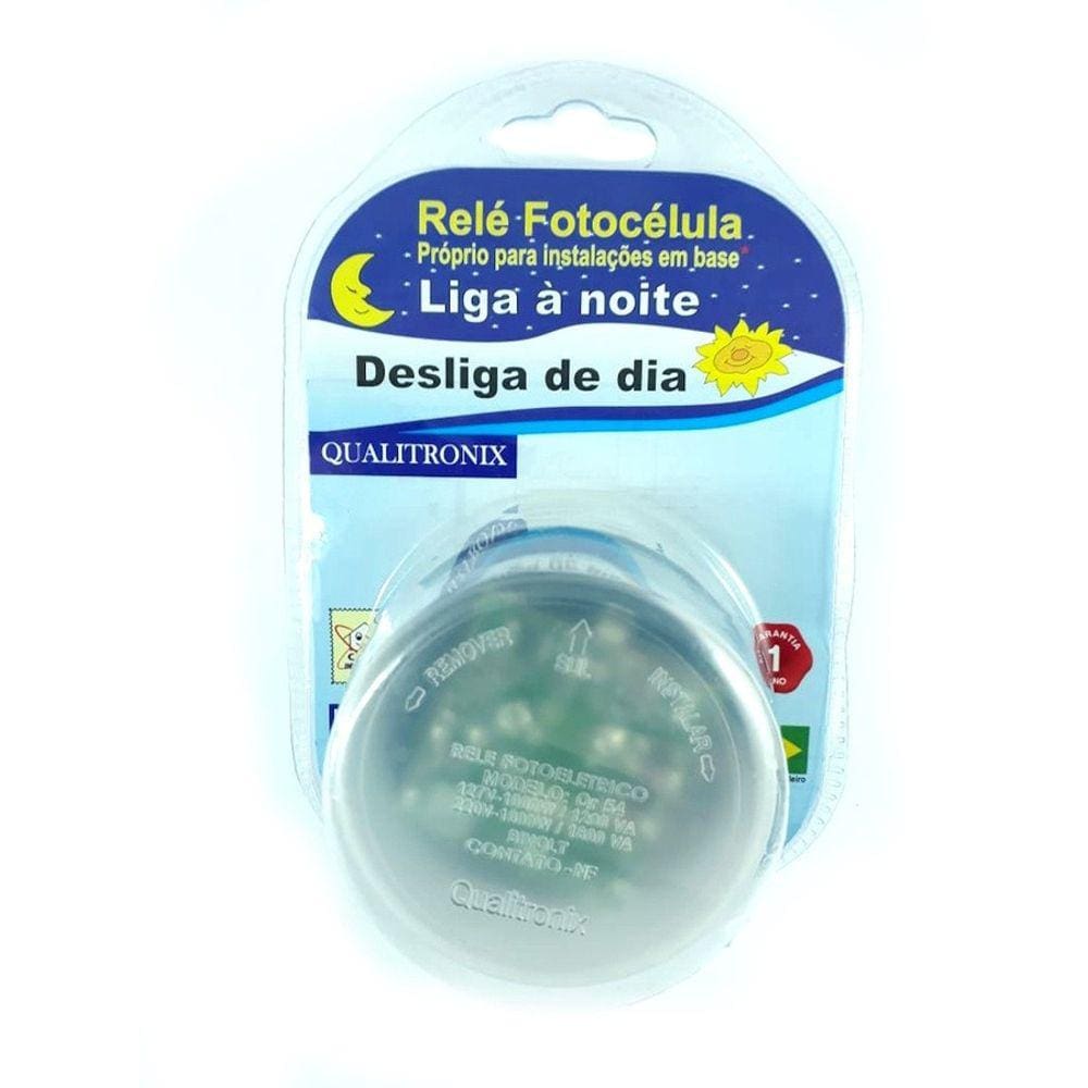 Kit C/5 Rele Fotocelular Qr54nf Bivolt Qualitronix