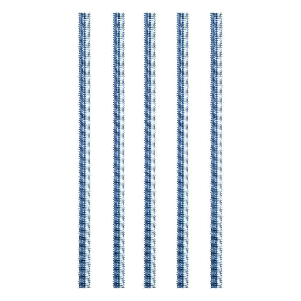 Barra Roscada UNC Multibarras Zincado 1pX1m - Embalagem com 5 Unidades