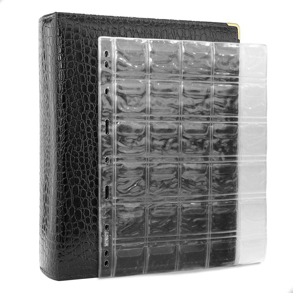 Álbum Fichário 20 Folhas Para 600 Moedas 28x21 Cobra XL