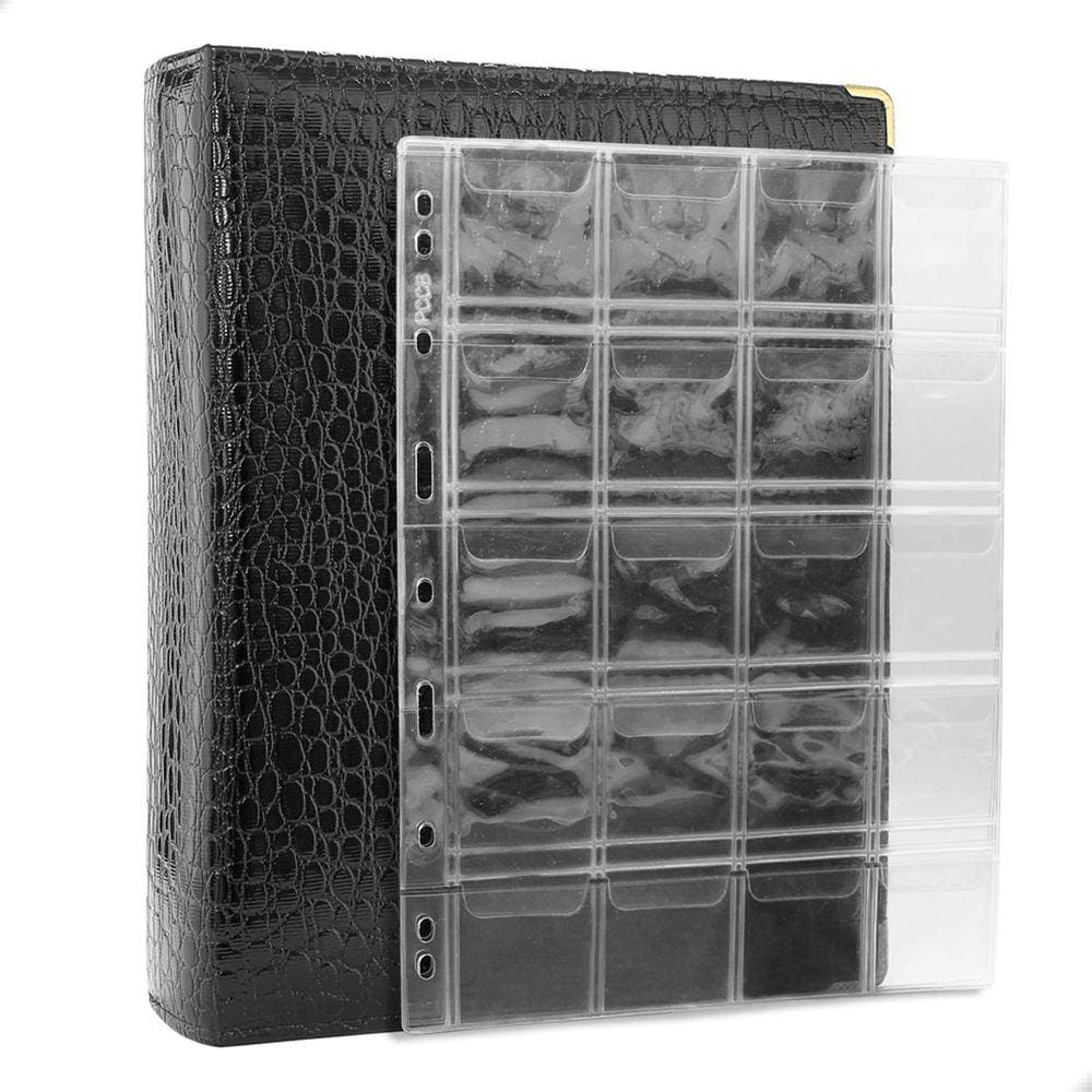 Álbum Fichário 30 Folhas Para 600 Moedas 28x21 Cobra XL