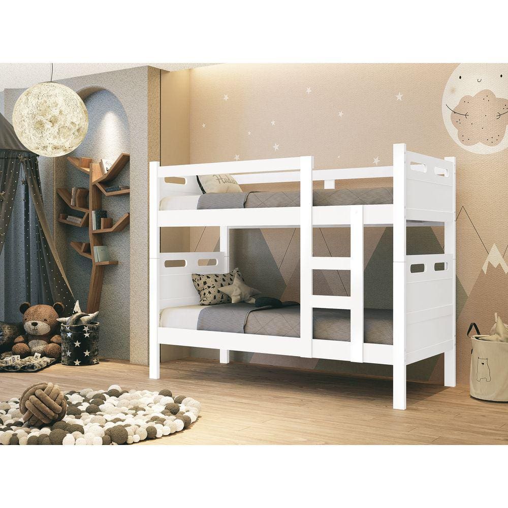 Cama Beliche Jaspe Lançamento. Vira duas camas. 100% MDF