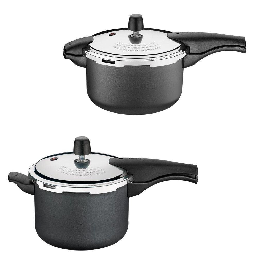 Kit 2 Panelas Pressão Antiaderente 6L e 4,5L Tramontina Vancouver Grafite