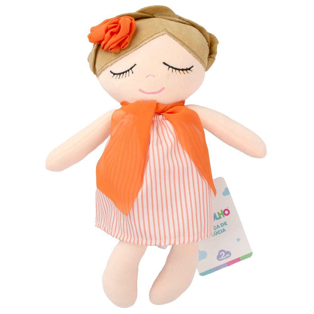 Boneca de Pelúcia Laranja 30 x 18 cm - Pimpolho