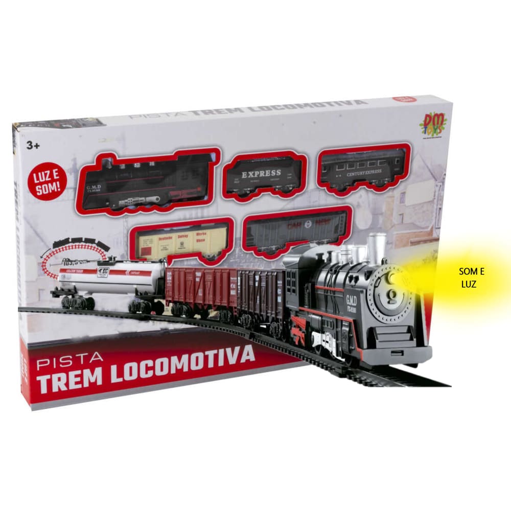 Brinquedo De Menino Trem Realista Com Luz E Som