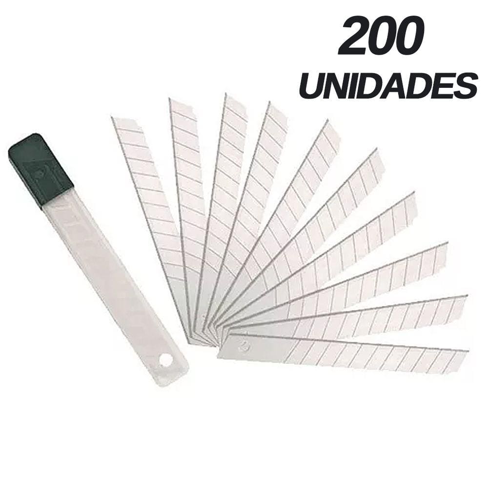 20 Caixas De Lamina Larga Para Estilete 18mm X 0,37mm 200 Peças - Starfer
