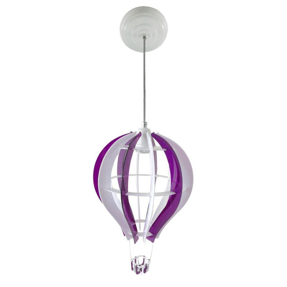 Lustre Pendente Balão Roxo Quarto Infantil / Bebê