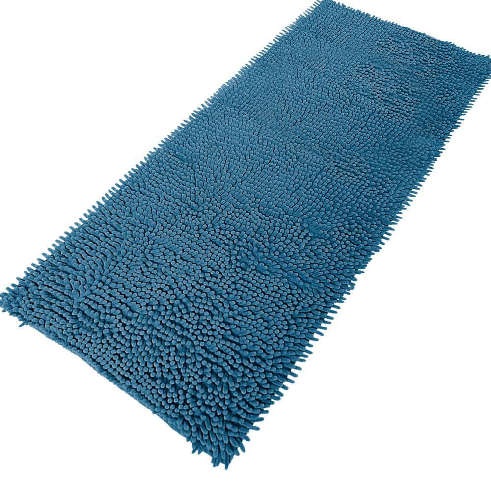Tapete Banheiro Passadeira Box Quarto Antiderrapante 50x100cm Azul