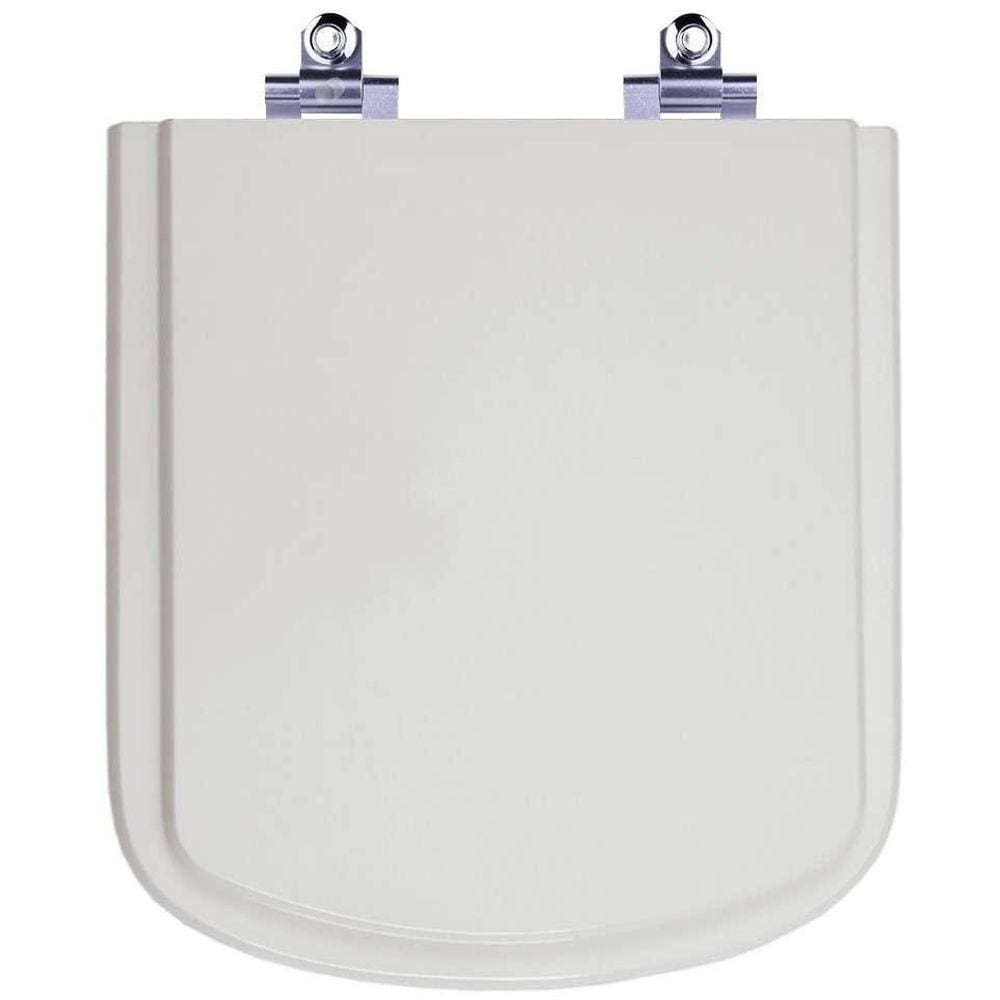 Assento Sanitário Laqueado Soft Close Bali Cinza Platina (Cinza Claro) para vaso Incepa