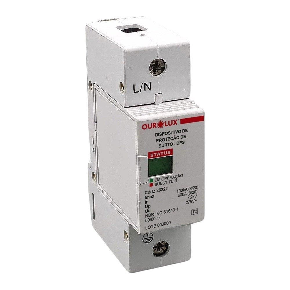 Dps Dispositivo Protecao Contra Surto Ourolux 1P 100Ka