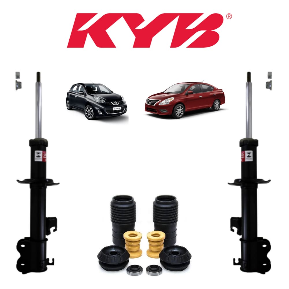 Amortecedor Kyb Diant + Kit Batente Nissan March 2011 A 2020