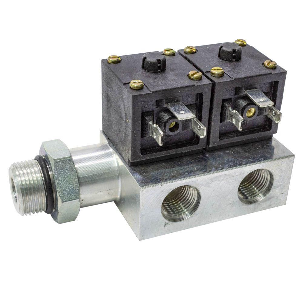 Válvula Solenoide Freio Motor Mercedes 24V Dupla Rosca 16mm - Parker - 7600-047B-TF