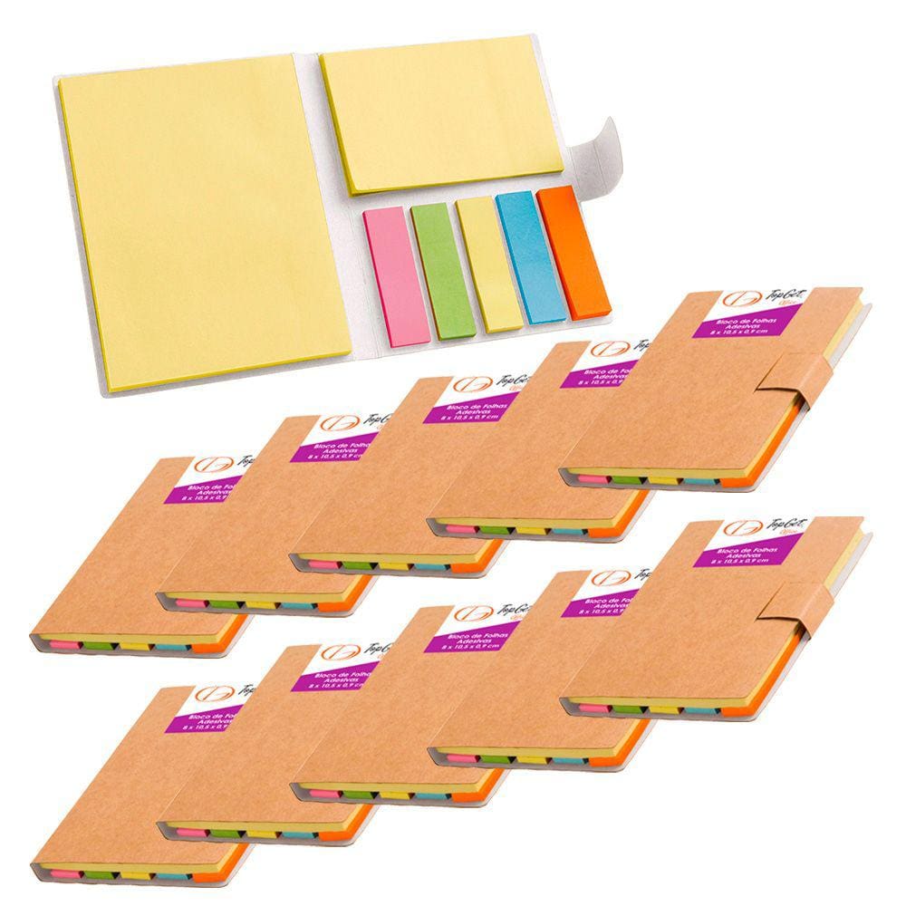 Kit 10x Mini Kit com 7 Blocos Adesivados Cairo TopGet