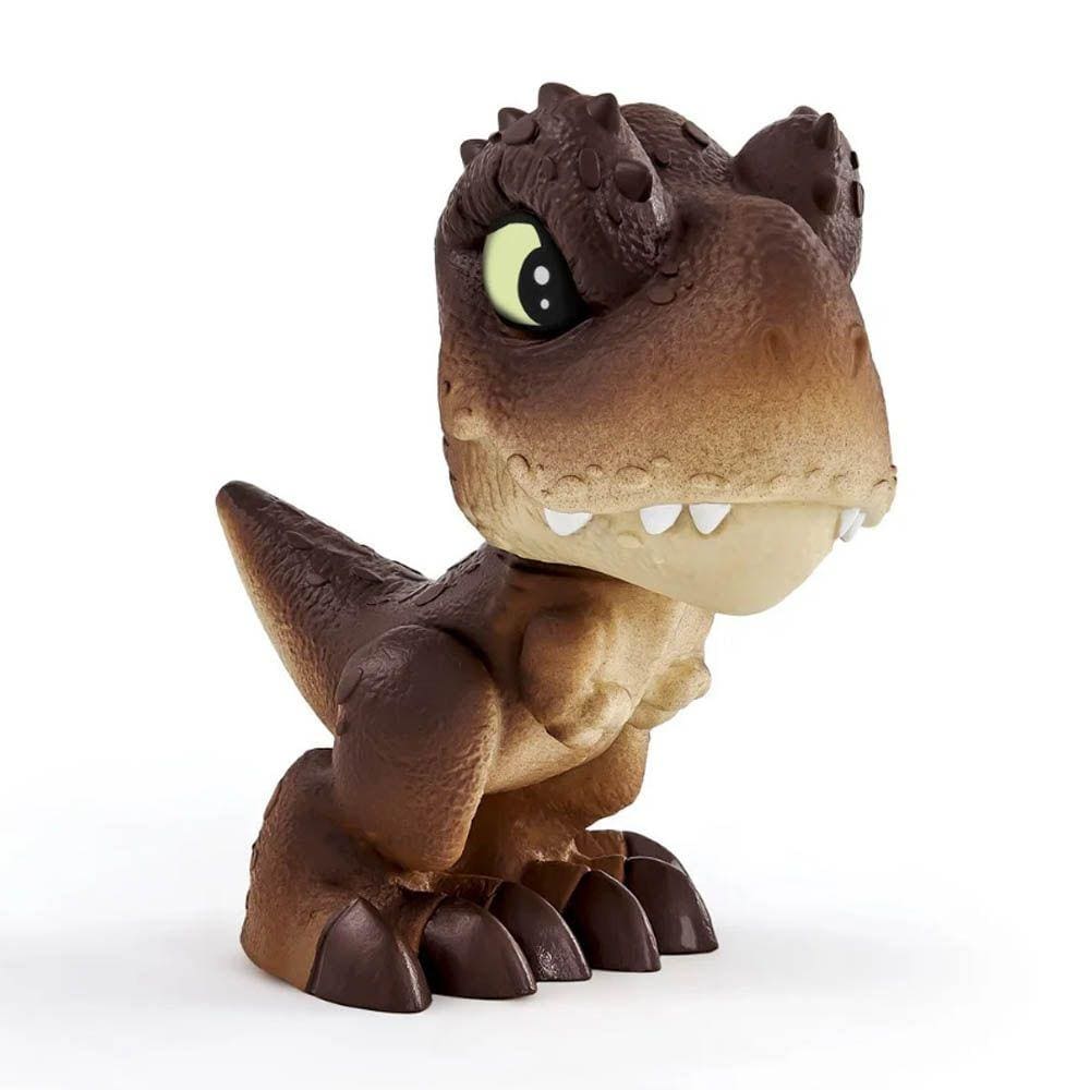 Figura Articulada - Jurassic World - Mini Baby Dinos - T-Rex Marrom - Pupee