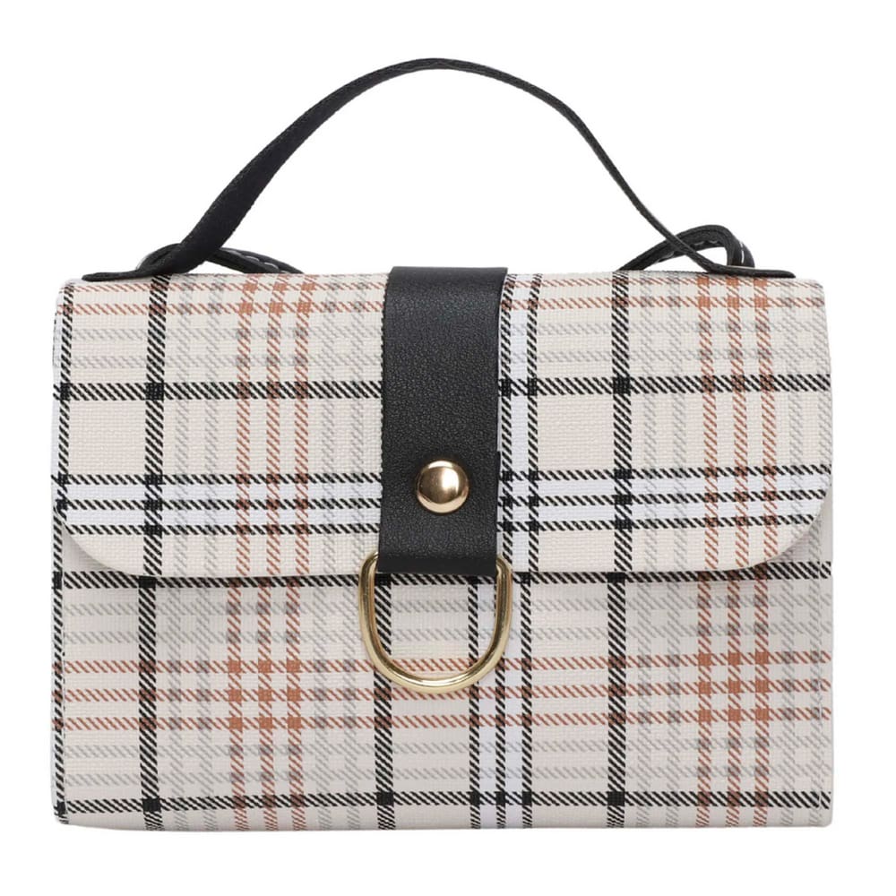 Bolsinha Estampada com Alça Tiracolo e de Mão