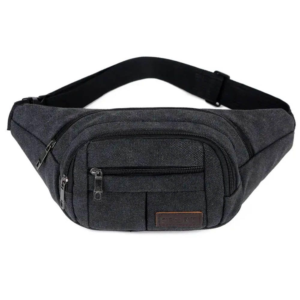 Bolsa Crossbody de Cintura e Transversal com Vários Bolsos