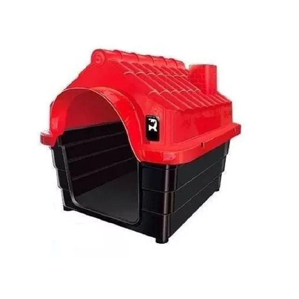 Casa Cachorro Pequeno Raça N1 Plástico Desmontável Vermelho