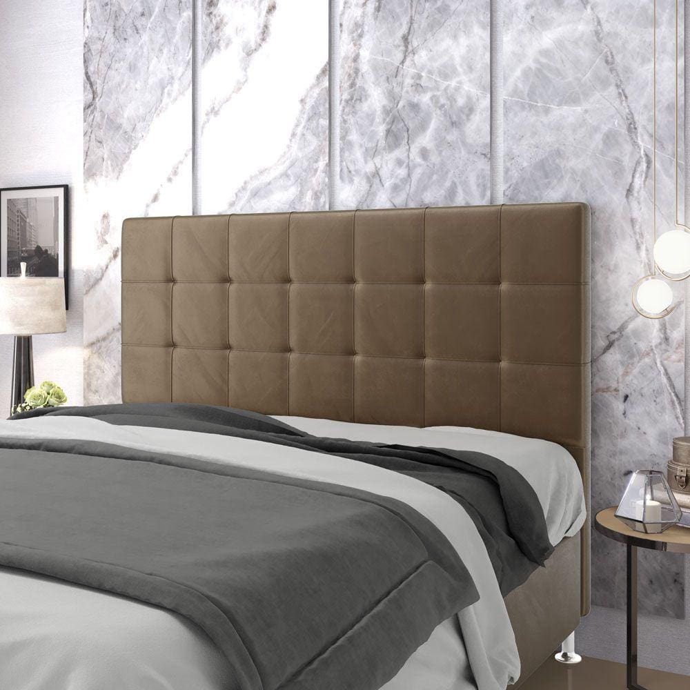 Cabeceira Áurea 160 / N-029 Veludo Capuccino 