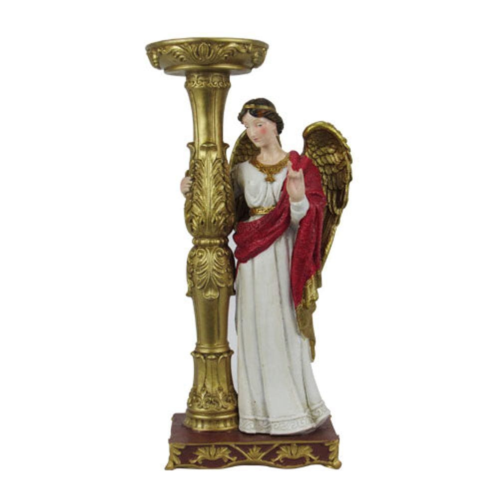 Candelabro Anjo Decorativo - 14,5x31x8cm - 35150