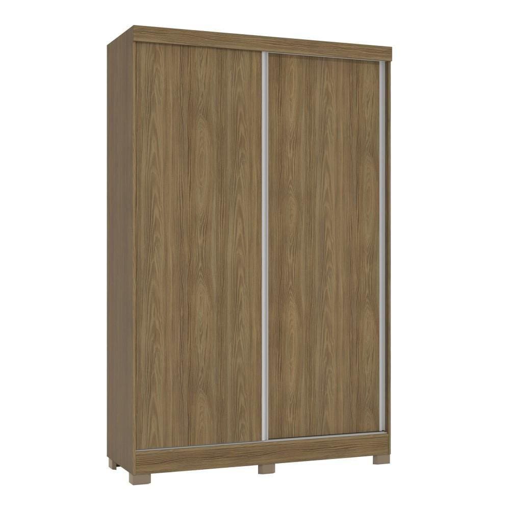Guarda Roupa Solteiro Kappesberg 2 Portas de Correr 2 Gavetas Marrom