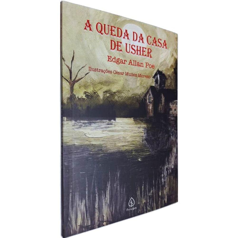 Livro Físico A Queda da Casa de Usher Edgar Allan Poe Ilustrações de César Muñoz Moreno
