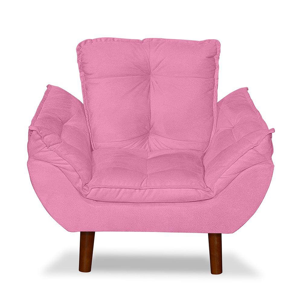 Mini Poltrona Cadeira Opala Infantil De Criança Suede