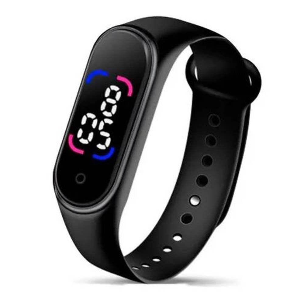 Relogio Led Digital Pulseira Silicone Ajustavel Funçao Data e Hora Treino Resistente a Agua