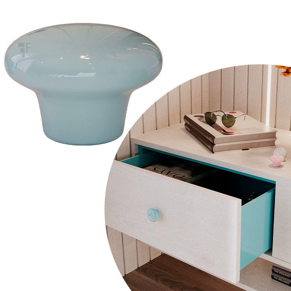 Puxador Cerâmica IL 7038 - Azul - 37MM