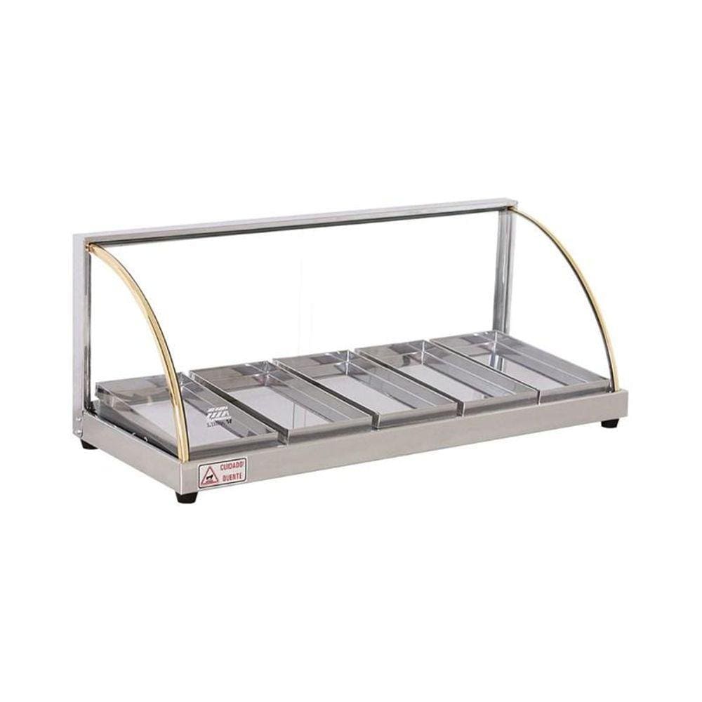 Estufa Vitrine Curva para Salgado 5 Bandejas W5B Titã