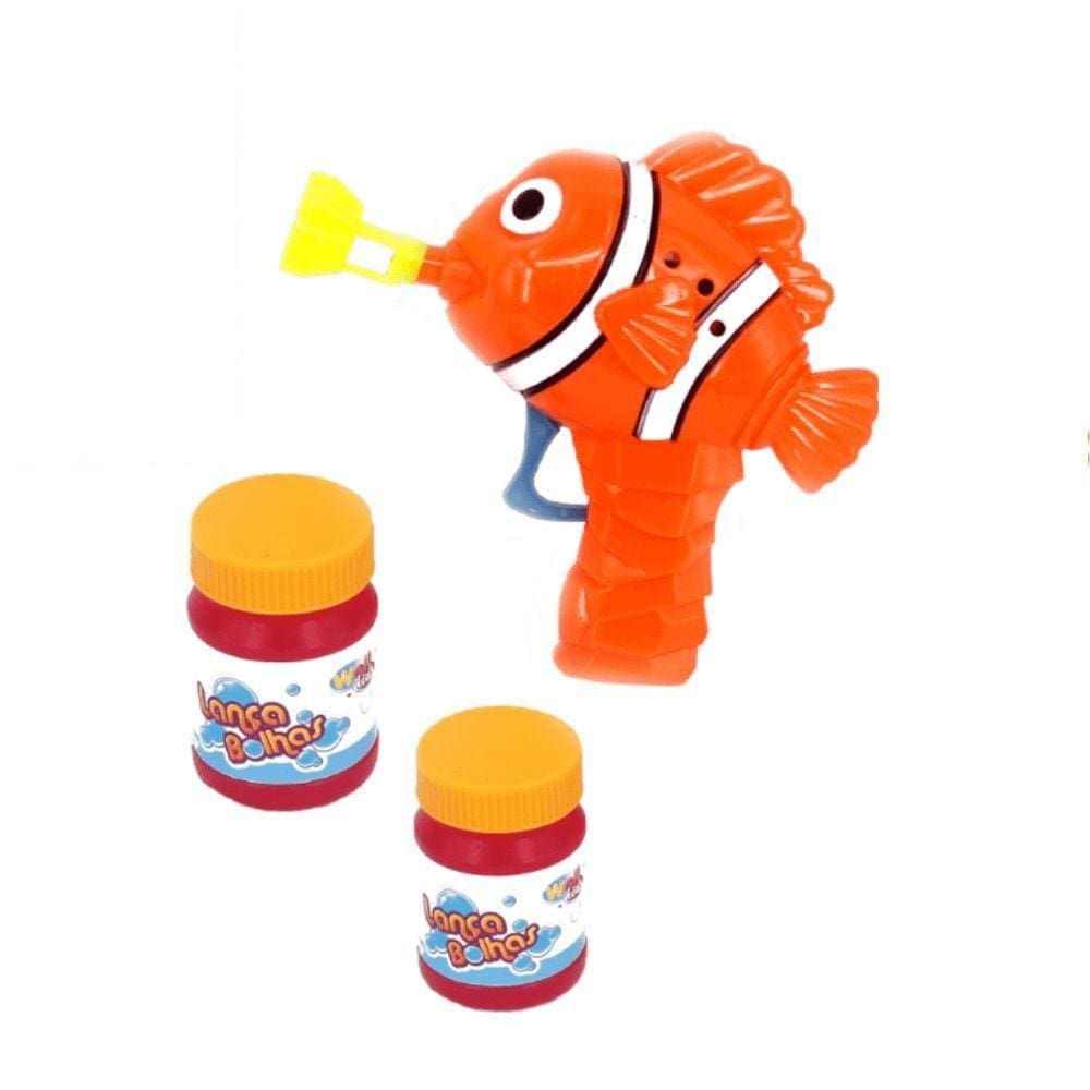 Lançador de Bolhas Peixe 2930 Laranja - Wellkids