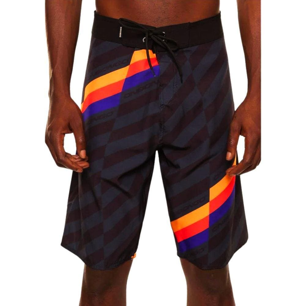 Bermuda Boardshort Onbongo Glitc Preto D984A