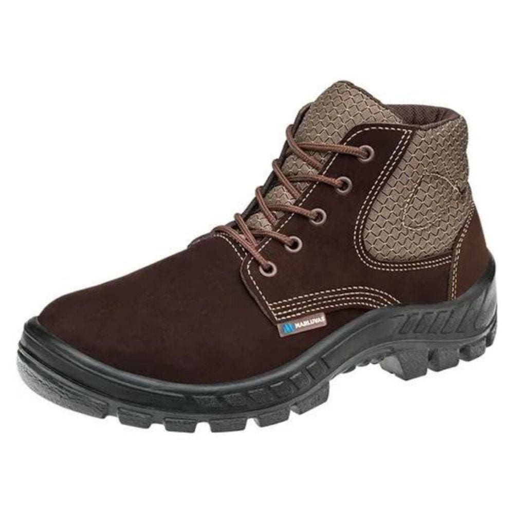 Bota Botina De Segurança Nobuck Marluvas 50B26 B/Pp - Num 43