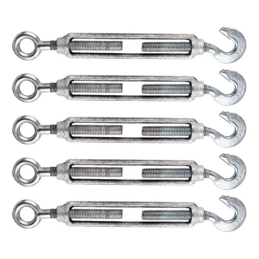 Kit 50 Esticador para Cabo de Aço em Ferro Galvanizado 3/8 Polegadas - Starfer