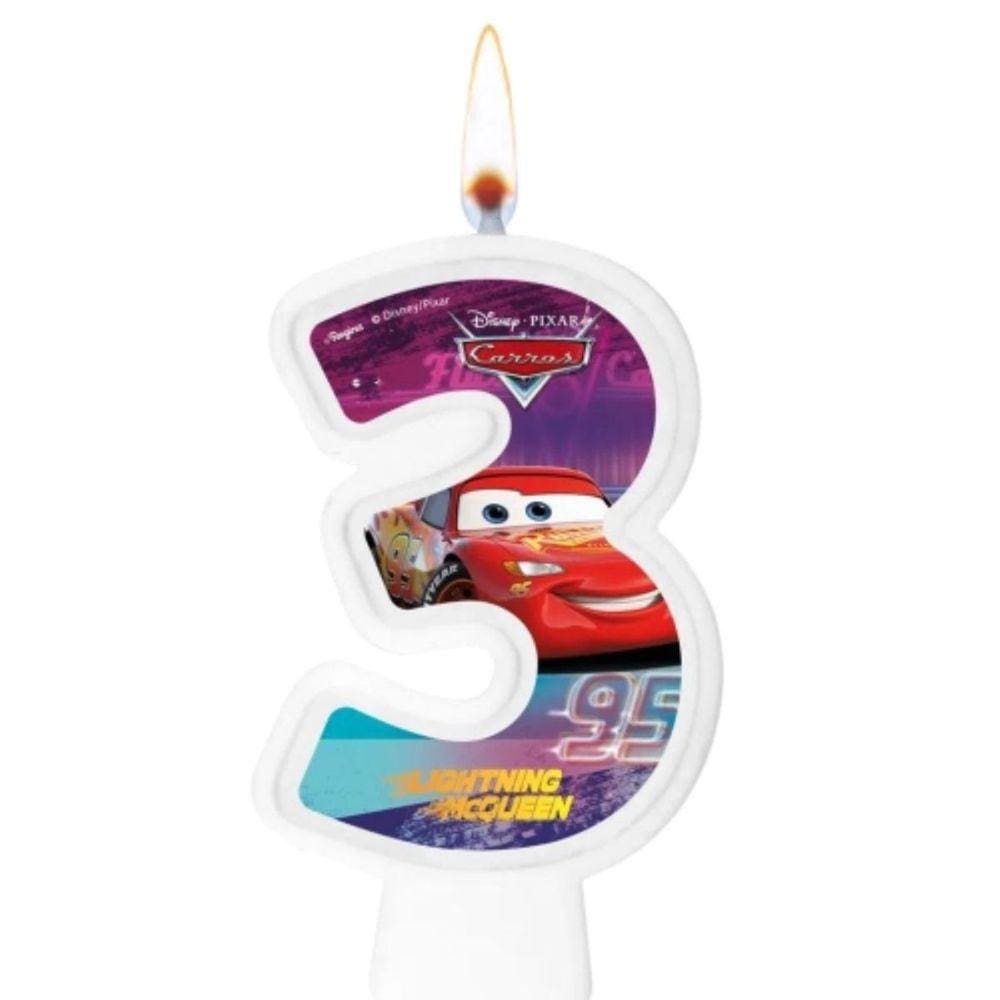 Vela Carros Disney Número 3