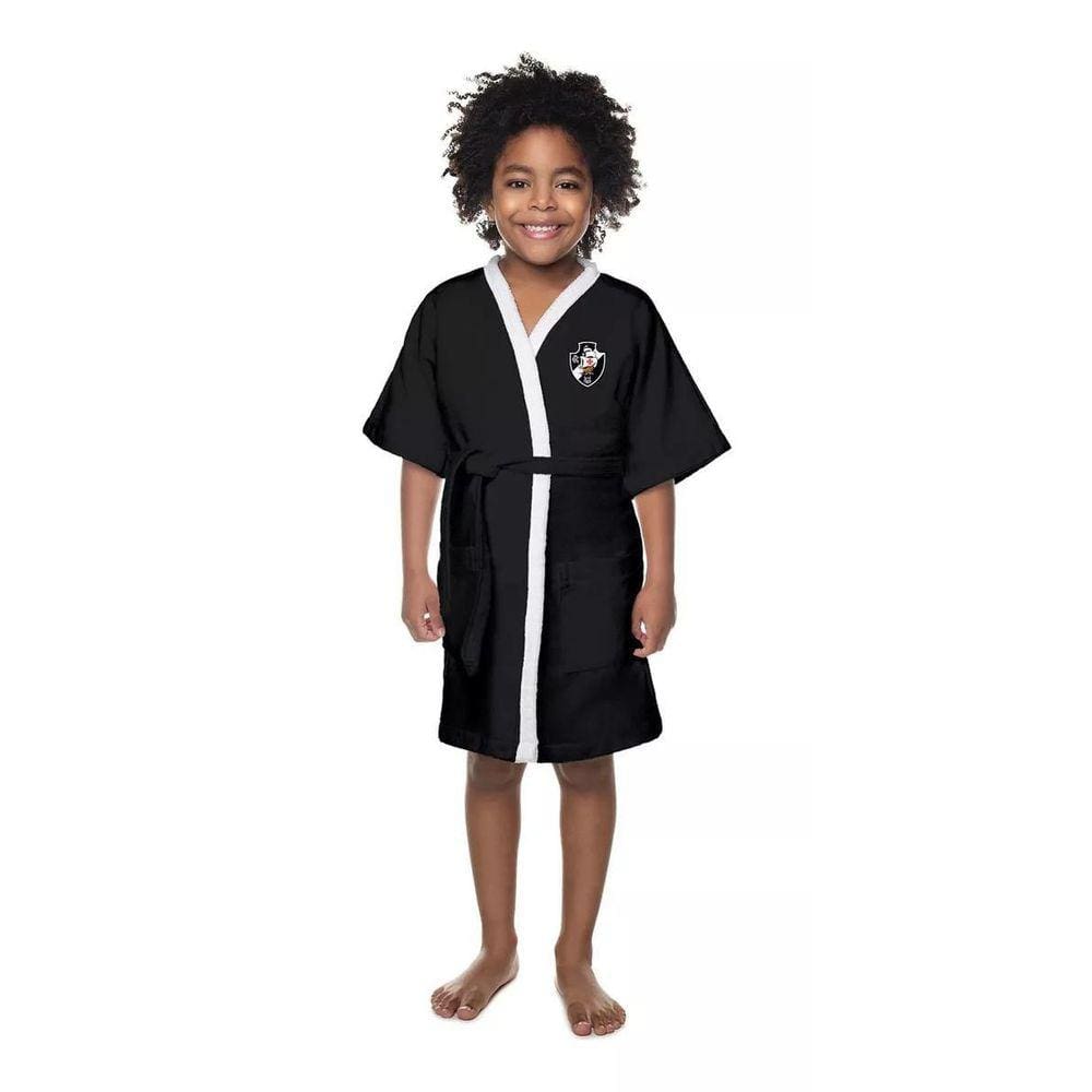 Roupão Aveludado Infantil Quimono Vasco P Lepper