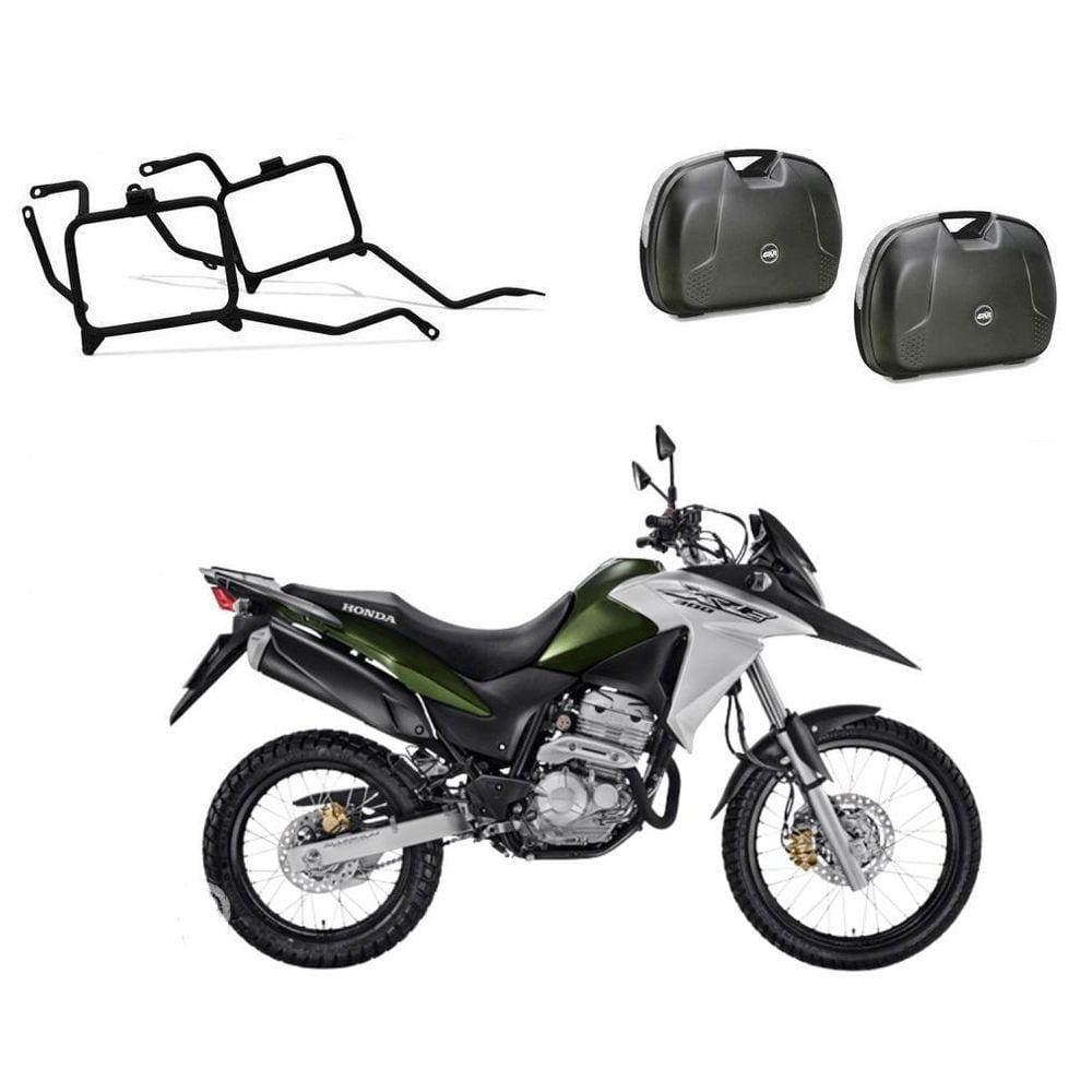 Kit Par Baus Givi E360Nt + Suporte Givi Pl1114 Honda Xre 300