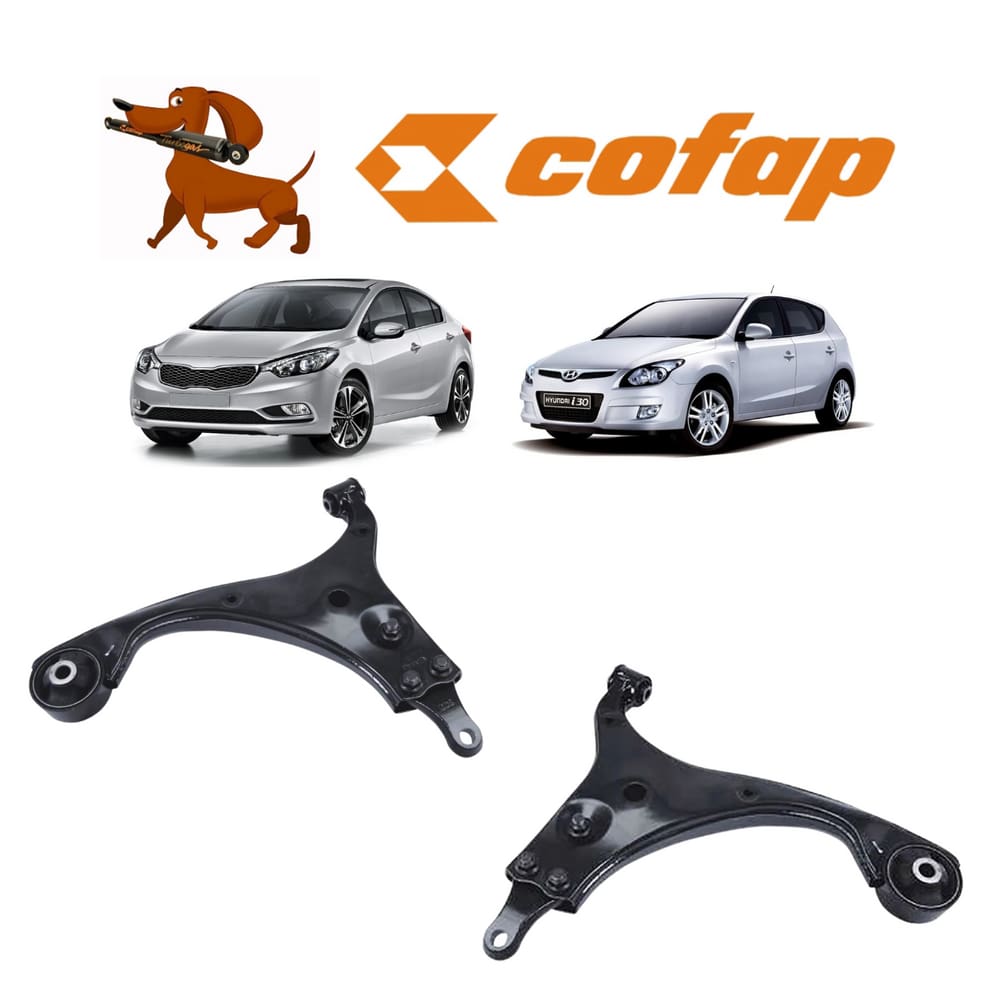 2 Bandeja Suspensão Cofap S/Pivô Dianteira Direita/Esquerda I30 2009 A 2012