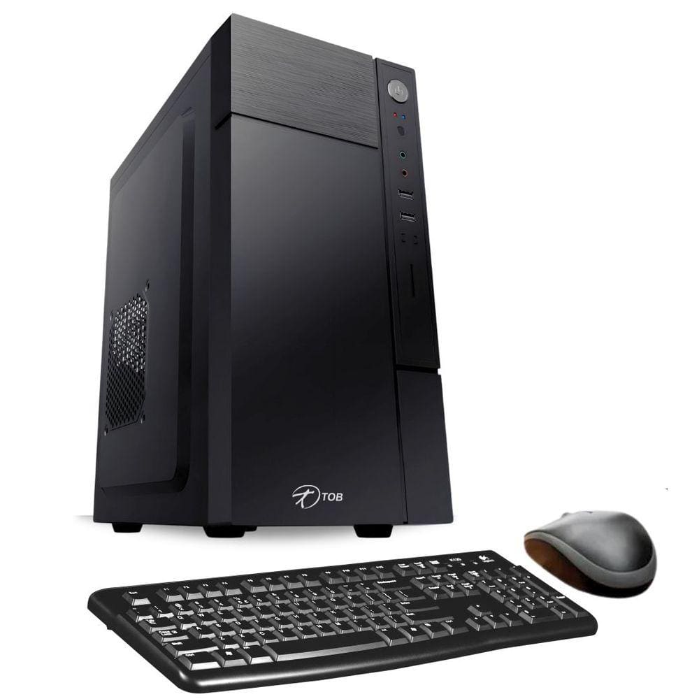 Computador TOB Intel Core i7 10700f com SSD 960GB Memória 16GB VGA 1GB Teclado + Mouse Windows 10 Trial Desktop PC CPU