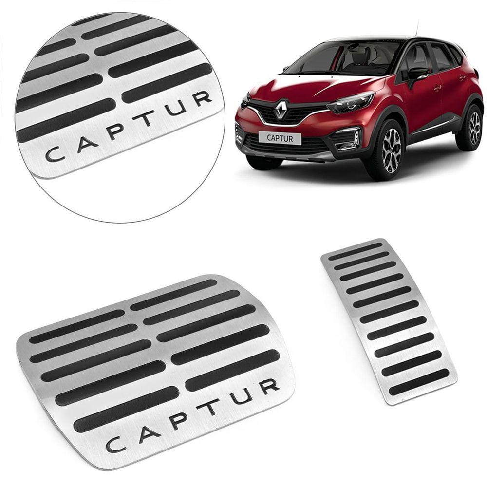 Pedaleira Aço Inox Captur Automático 17-23 - Texas 4x4