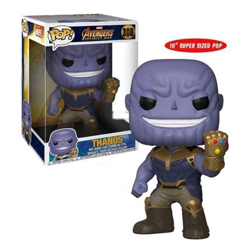 FUNKO POP MARVEL VINGADORES GUERRA INFINITA THANOS SUPER SIZE 10\" #308