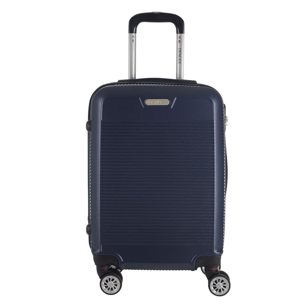 Mala de Bordo Abs para Viagem Denlex Ma1121 Cadeado Integrado Rodas Duplas Giro 360º Azul