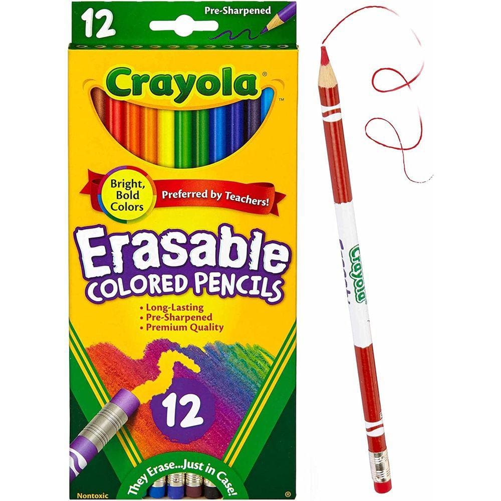 Lápis de Cor Crayola Apagáveis - 12 Cores