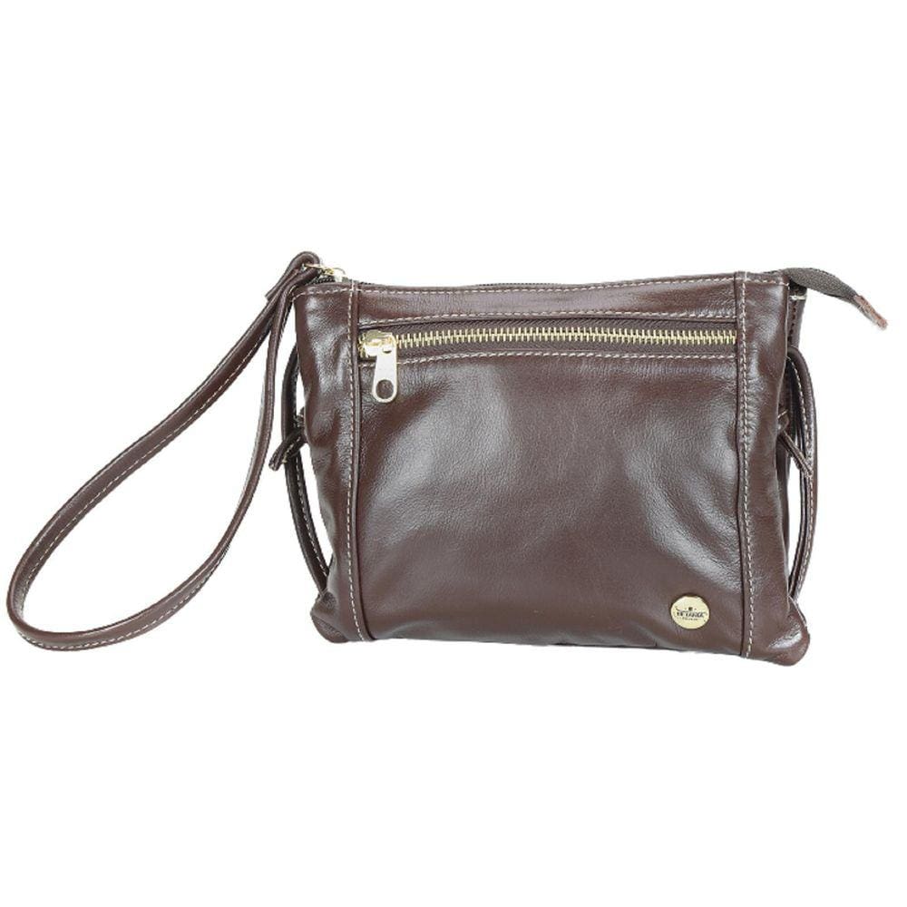 Bolsa Lateral Sophia Couro Preta 15x21x5cm - Alta Qualidade